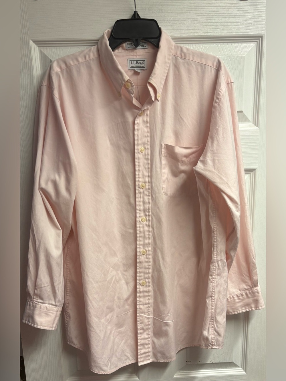 L.L. Bean Cotton Blend Button Down Shirt Size 16.5